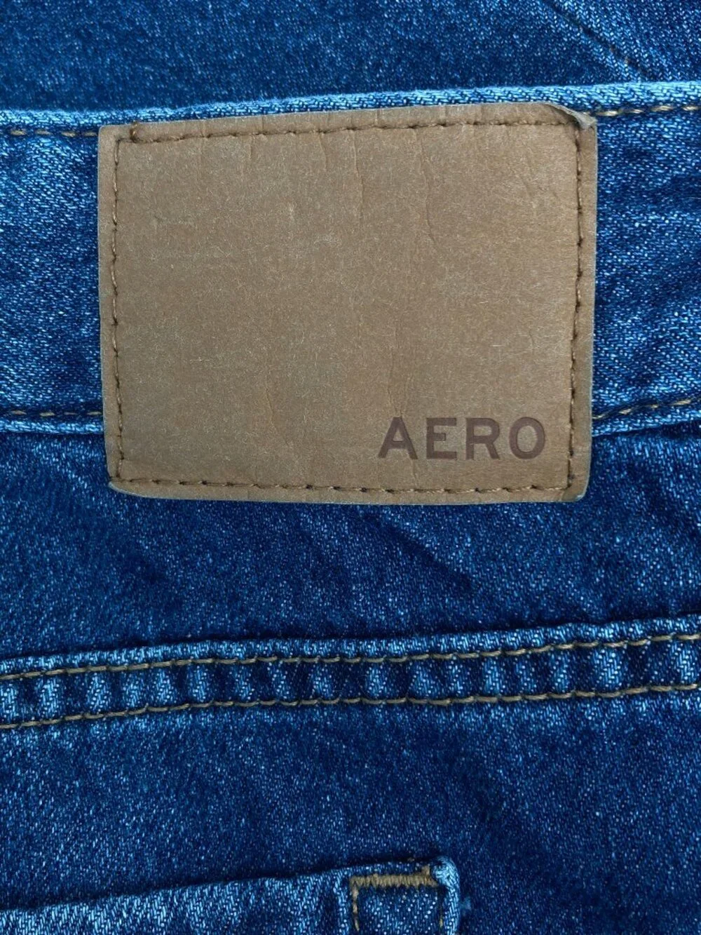 Aeropostale Aero Baggy Wide Leg Jeans High Rise Med. Blue Skater EUC,  sz. 12S